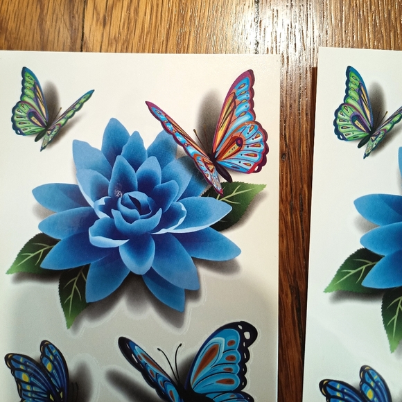 🦋🌸 3D Temporary Tattoos - Picture 2 of 2